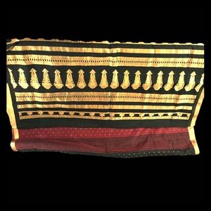 Pure silk Kanchipuram brocade handmade saree long